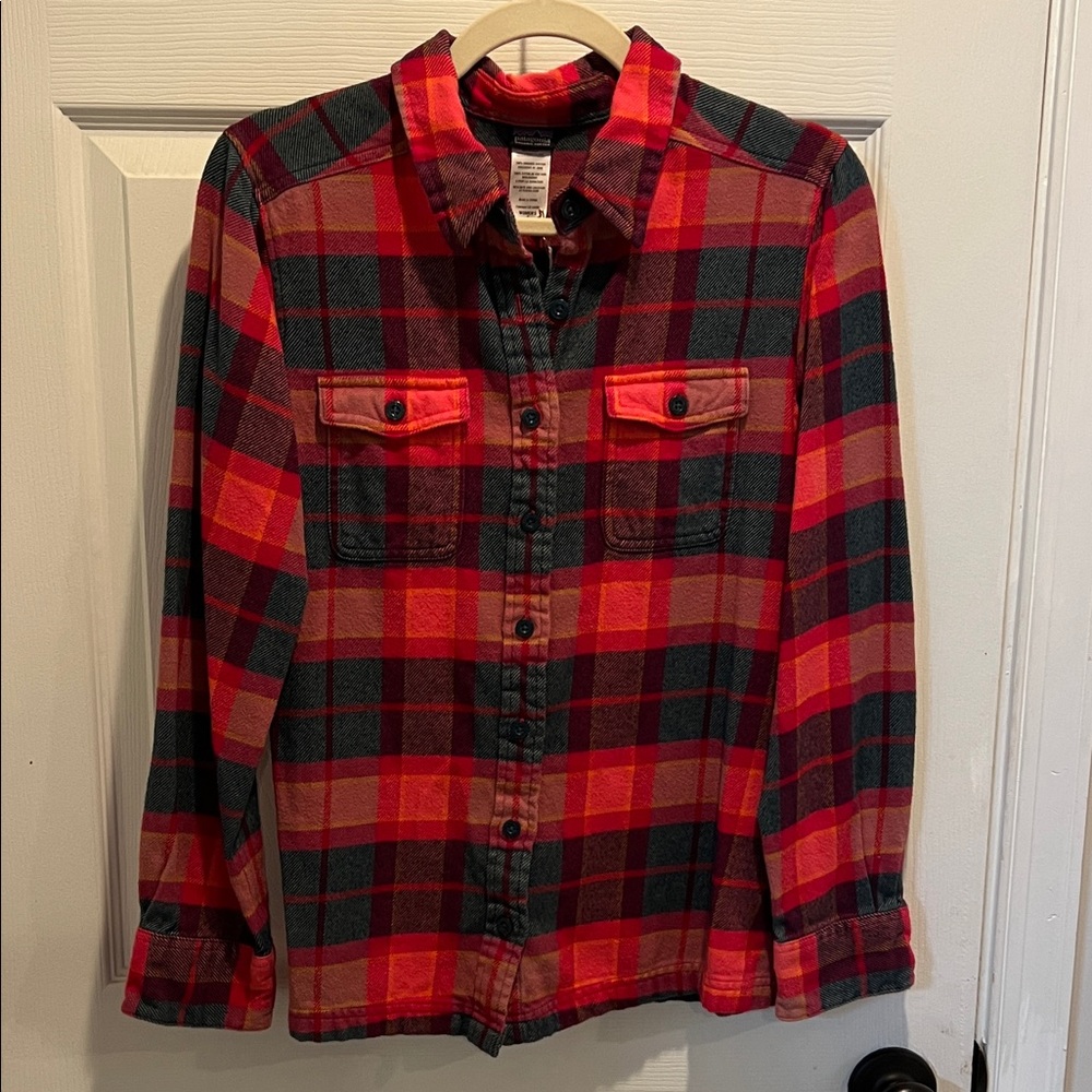 Patagonia Pink and Orange Organic Cotton Shirt